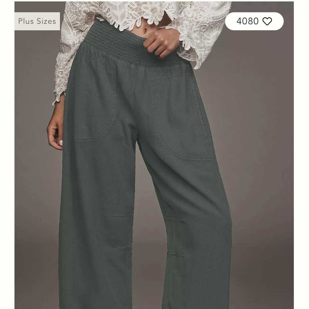 Linen Wide-Leg Pants